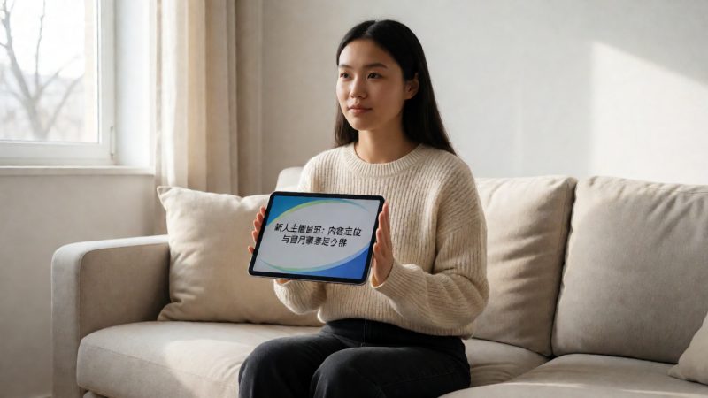 新人主播起步:内容定位与首月节奏怎么排 示意图
